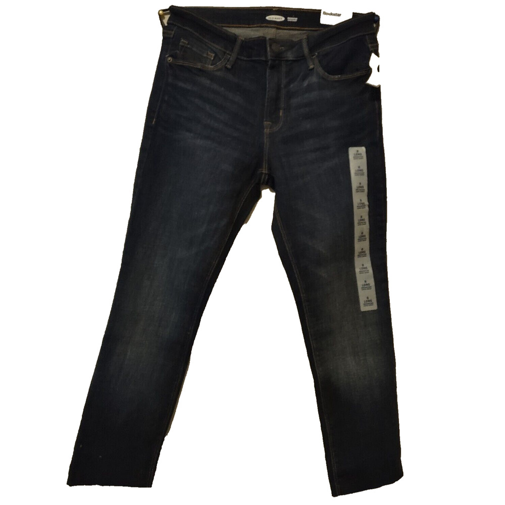 NWT Old Navy Rockstar Super Skinny Cropped Jeans Size 8